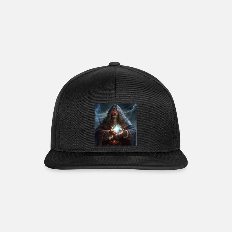 Der dunkle Zauberer, der das Licht einfängt - Snapback Cap - Schwarz/Schwarz