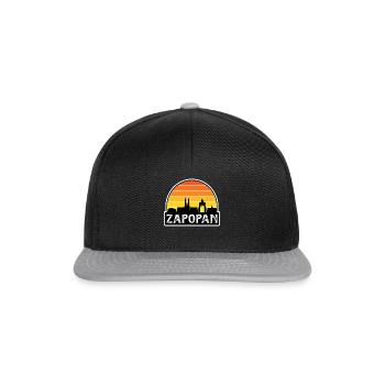 Zapopan Mexique Flag Skyline Souvenir de voyage - Casquette snapback - noir/gris - Devant