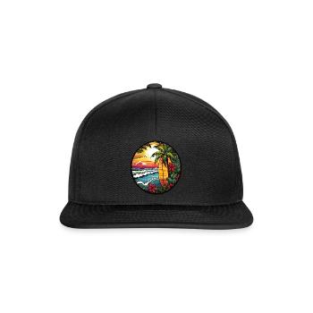 exotic surfboard - Snapback Cap - Schwarz/Schwarz - Vorne