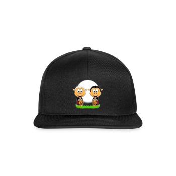 SCHAFE - HALLOWEEN - SÜßES ODER SAURES TOUR - Snapback Cap - Schwarz/Schwarz - Vorne