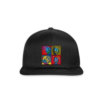 PopART4 - Snapback Cap - Schwarz/Schwarz - Vorne