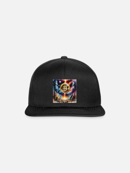 Bitcoin Blocks Art - Snapback Cap - Schwarz/Schwarz