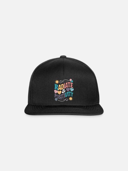 Strahle Positivität aus - Snapback Cap - Schwarz/Schwarz