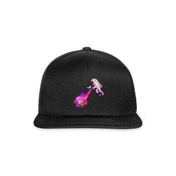 Sternschnuppen - Snapback Cap - Schwarz/Schwarz - Vorne
