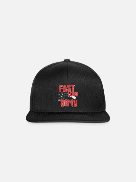 Auto Motor Geschenkidee - Snapback Cap - Schwarz/Schwarz