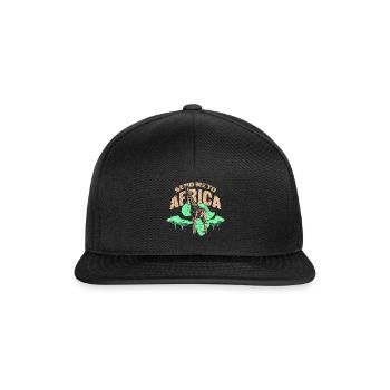 Safari en Afrique - Casquette snapback - noir/noir - Devant
