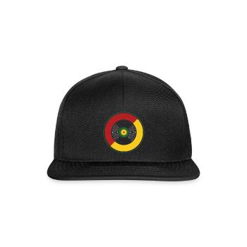 Reggae record music gift idea Jamaica - Snapback Cap - black/black - Front