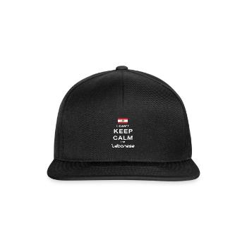 Lebanon Staying Fun Funny Fun Fun Nation - Snapback Cap - black/black - Front