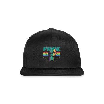 LGBT Retro Vintage Geschenk - Snapback Cap - Schwarz/Schwarz - Vorne