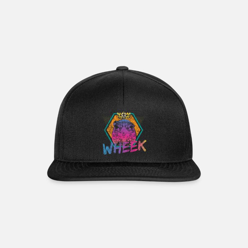 Meerschweinchen - Snapback Cap - Schwarz/Schwarz