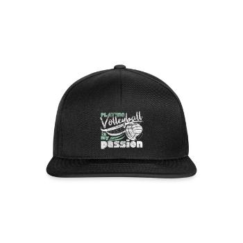 Volleyball passion - Snapback Cap - black/black - Front