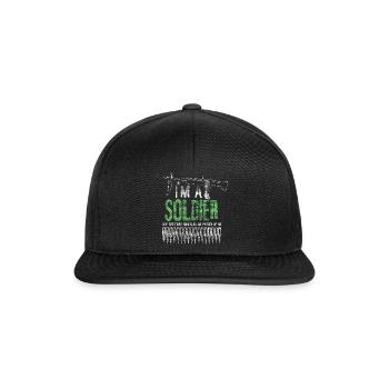 Frere soldat cadeau - Casquette snapback - noir/noir - Devant
