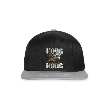 Hong Kong Geschenkidee - Snapback Cap - Schwarz/Grau - Vorne