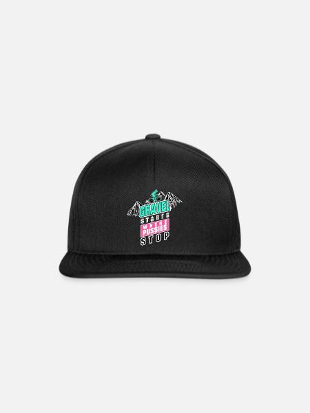 Gravel Pussy - Snapback Cap - Schwarz/Schwarz