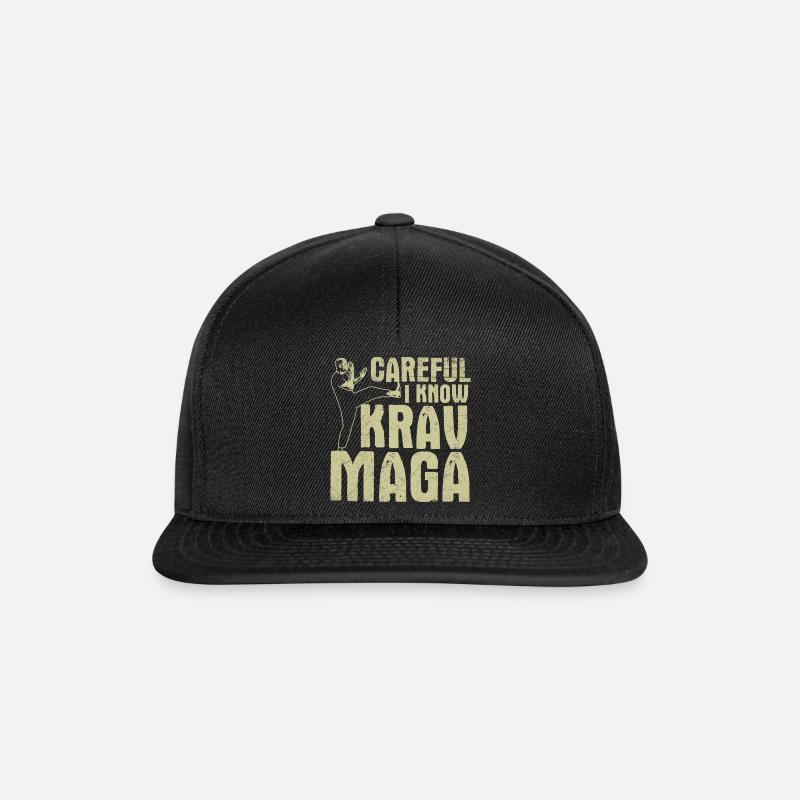 Krav Maga martial arts gift idea - Snapback Cap - black/black