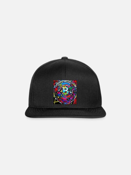 Bitcoin abstract - Snapback Cap - Schwarz/Schwarz