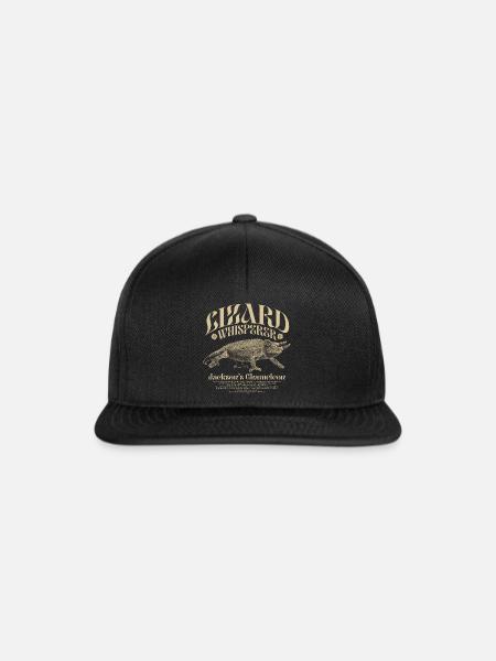 Jackson's Chamäleon Echsenflüsterer - Snapback Cap - Schwarz/Schwarz