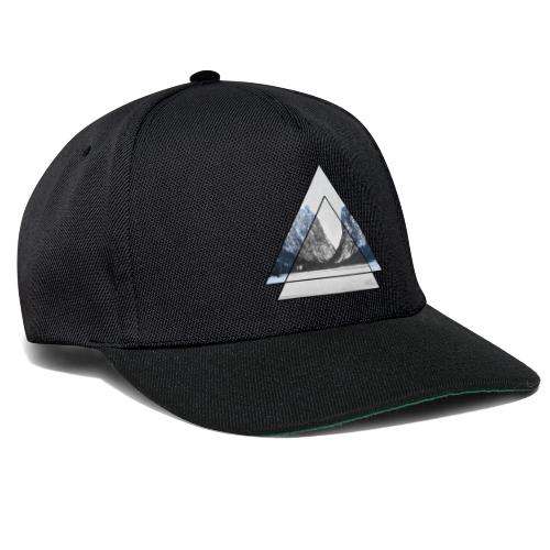 mountains geometric triangular landscape - Snapback Cap