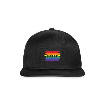 Pride Gay LGBT Parade gift - Snapback Cap - black/black - Front