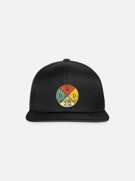 Papa Dad 2020 Vater Vatertag - Snapback Cap - Schwarz/Schwarz
