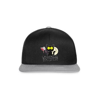 Chat d’horreur - Casquette snapback - noir/gris - Devant