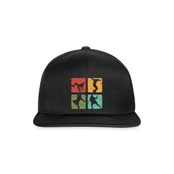 Breakdancers B-Boying Bboy Break Dance Gift - Snapback Cap - black/black - Front