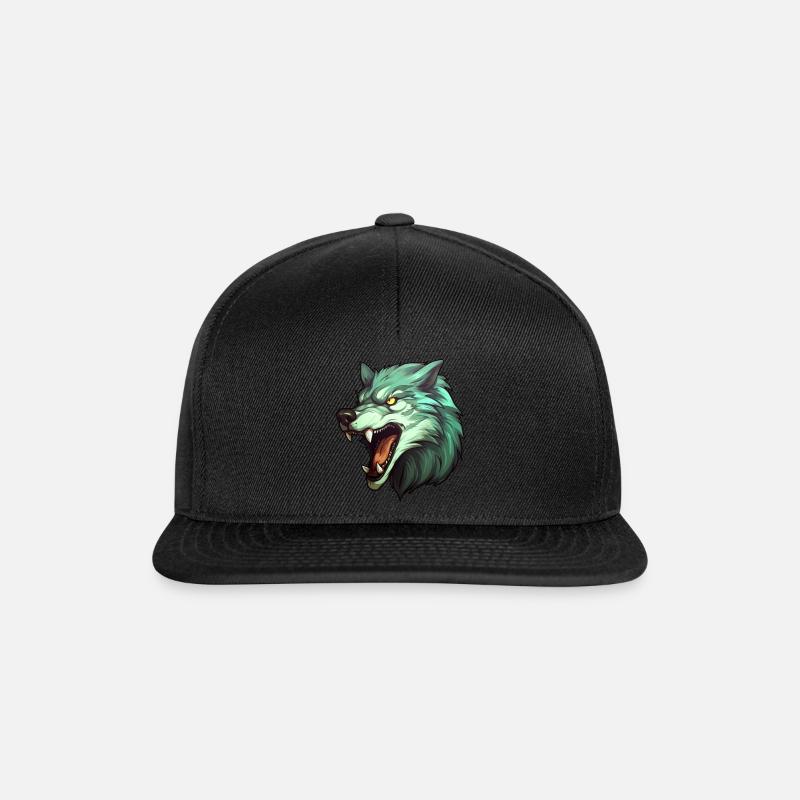 Wolf Fenrir - Snapback Cap - black/black