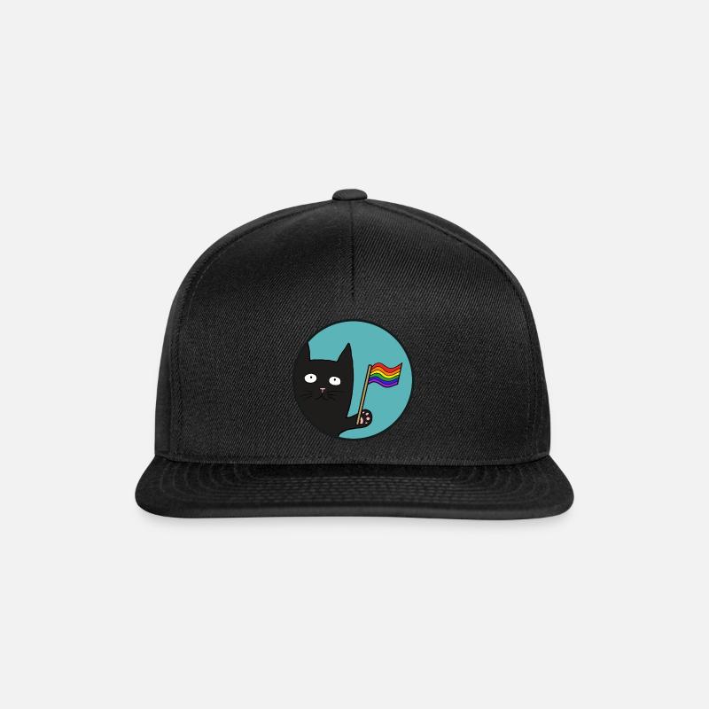 Black Pride Cat - Snapback Cap - black/black