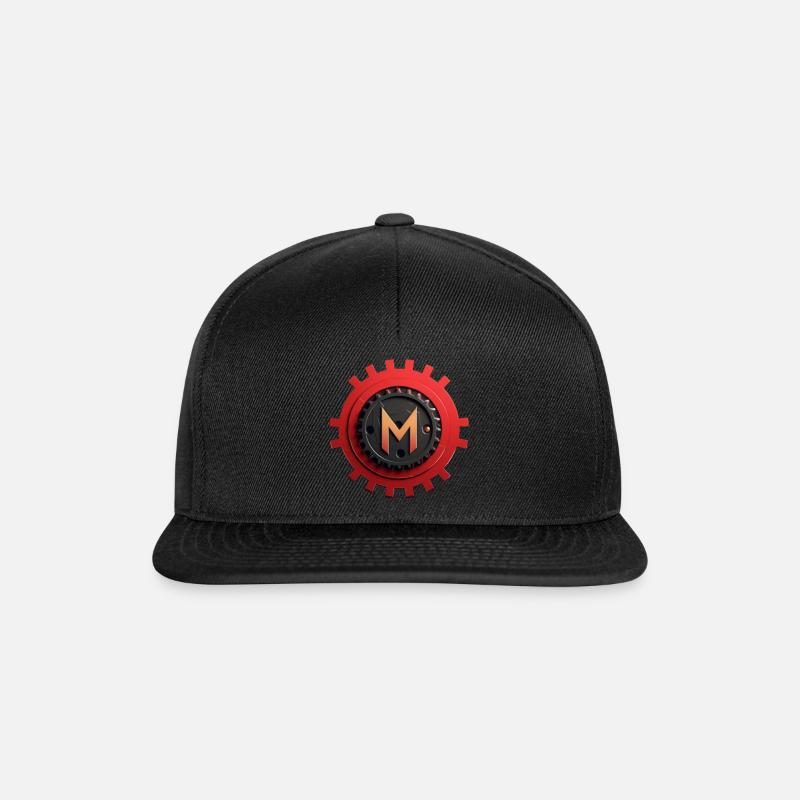 logo M - Snapback Cap - black/black