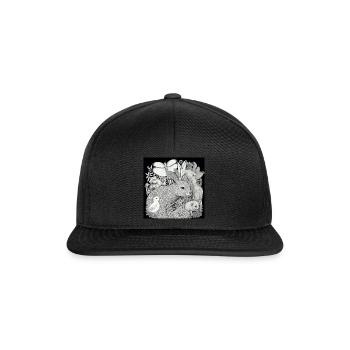 Jungle Rabbit Safari Nature Bio T-Shirt - Casquette snapback - noir/noir - Devant