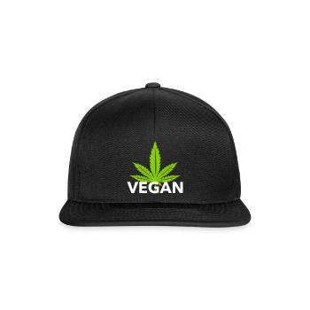 VEGAN - Snapback Cap - Schwarz/Schwarz - Vorne