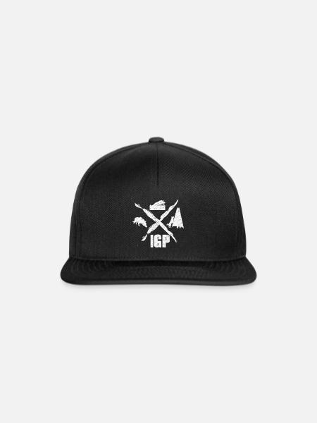 IGP Hundesport Hunde Motiv - Snapback Cap - Schwarz/Schwarz