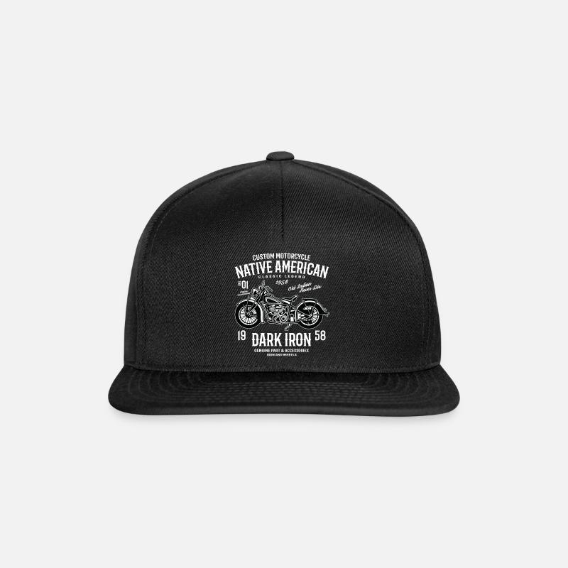 Dark Iron 2 - Snapback Cap - Schwarz/Schwarz
