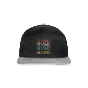 Soyez gentil chemise Anti Bullying Kindness - Casquette snapback - noir/gris - Devant