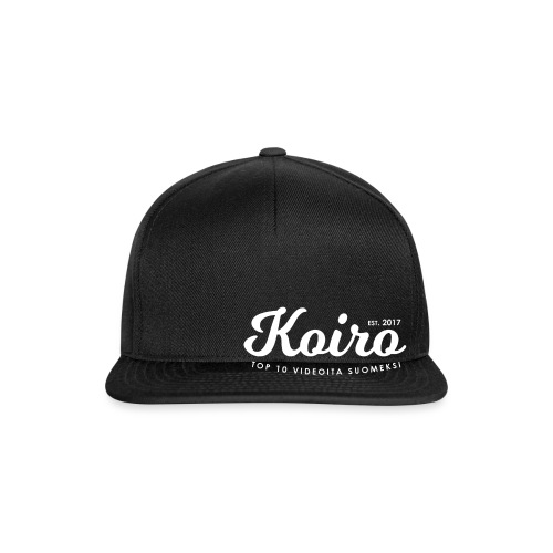 Koiro - Valkoinen Teksti - Snapback Cap