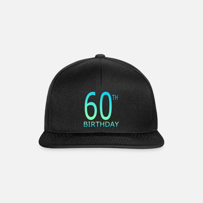 60th birthday - Snapback Cap - black/black