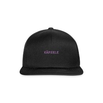 Käpsele | Schwäbisch Schwabe Württemberg Geschenk - Snapback Cap - Schwarz/Schwarz - Vorne