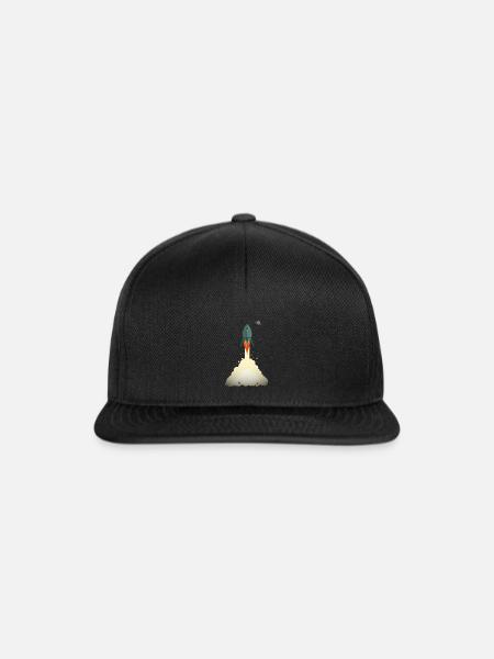 Rakete - Snapback Cap - Schwarz/Schwarz