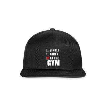 At The Gym - Snapback Cap - black/black - Front