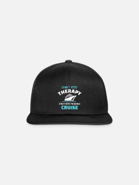Kreuzfahrt - Snapback Cap - Schwarz/Schwarz