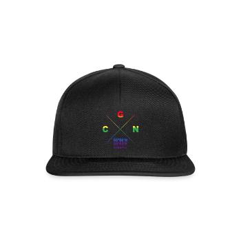 CGN Ehrenfeld Veedel Koordinaten Gay Pride CSD - Snapback Cap - Schwarz/Schwarz - Vorne
