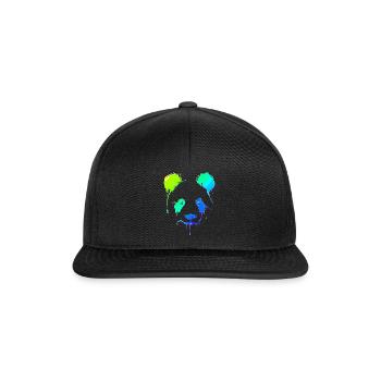 Panda | | Panda Bear Asie | Animaux - Casquette snapback - noir/noir - Devant