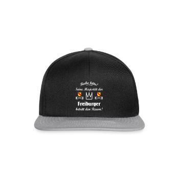 La Majesté de Fribourg - Casquette snapback - noir/gris - Devant