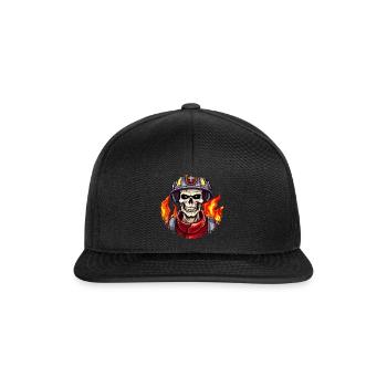 Fire Brigade Skeleton - Snapback Cap - black/black - Front