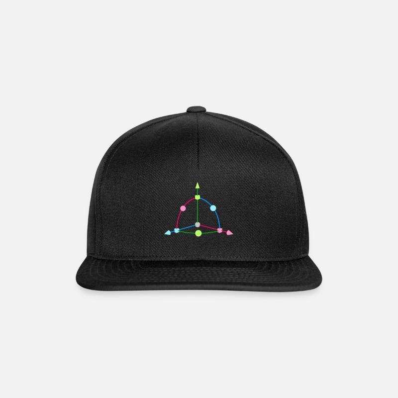 After Effects 3D-Gizmo - Snapback Cap - Schwarz/Schwarz