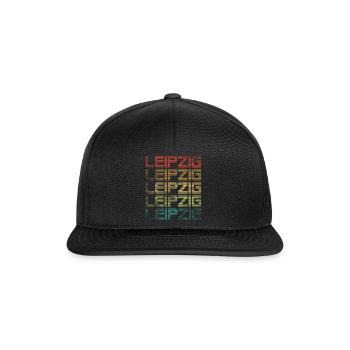 Leipzig - Used Look - Snapback Cap - Schwarz/Schwarz - Vorne