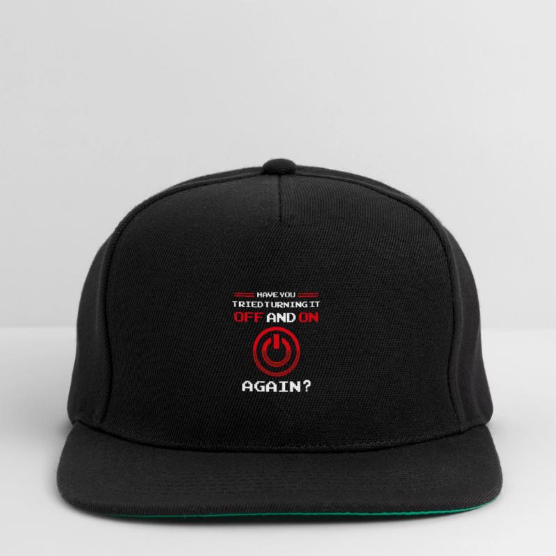 Computer Helpdesk Technik Support Hilfe Checkliste Snapback Cap