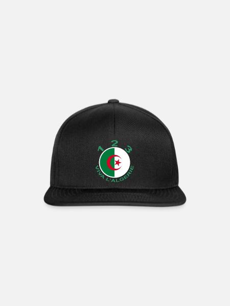 1 2 3 VIVA L'ALGERIE - Snapback Cap - Schwarz/Schwarz