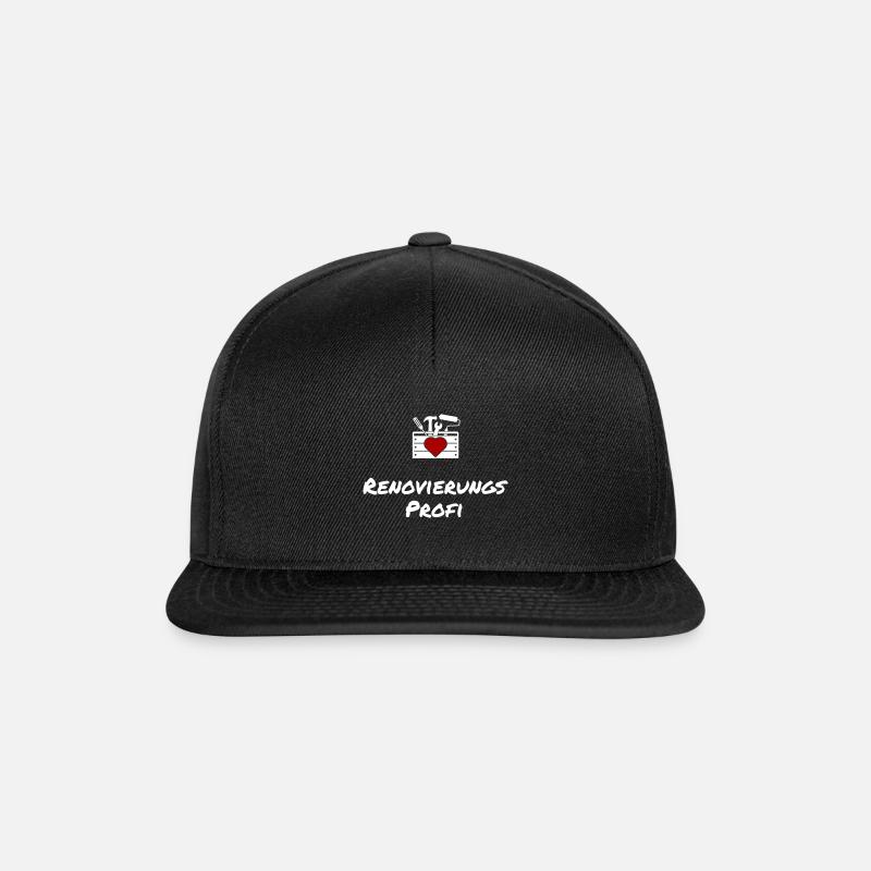 Renovierungsprofi - Snapback Cap - Schwarz/Schwarz