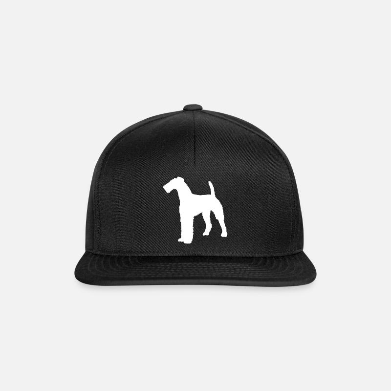 Airedale Terrier - Snapback Cap - Schwarz/Schwarz